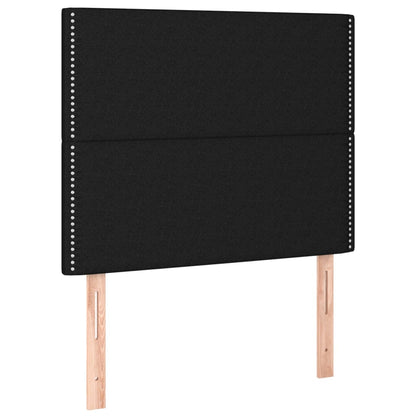 Giroletto a Molle con Materasso Nero 80x200 cm inTessuto | homemem39