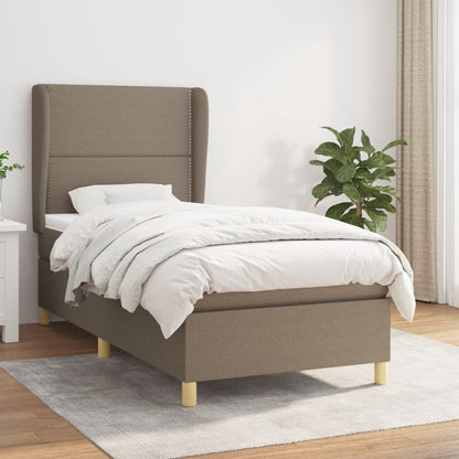 Giroletto a Molle con Materasso Tortora 90x200 cm inTessuto | homemem39