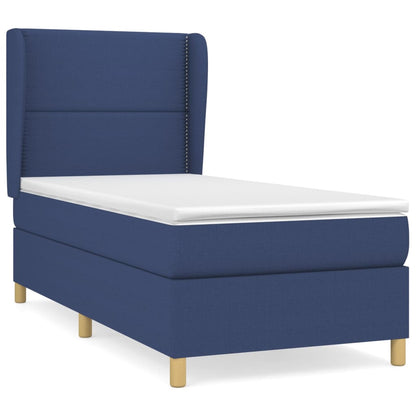 Giroletto a Molle con Materasso Blu 90x200 cm inTessuto | homemem39
