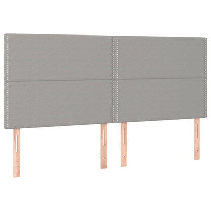 Giroletto a Molle con Materasso Grigio Chiaro180x200 cm Tessuto | homemem39