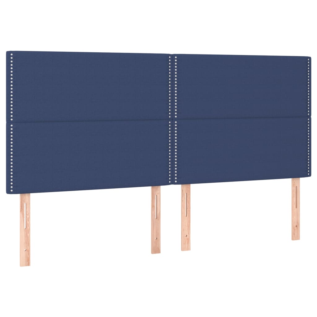 Giroletto a Molle con Materasso Blu 180x200 cm in Tessuto | homemem39