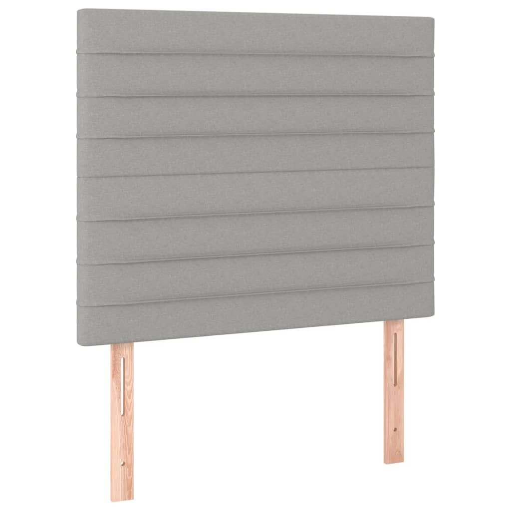 Giroletto a Molle con Materasso Grigio Chiaro 80x200 cm Tessuto | homemem39