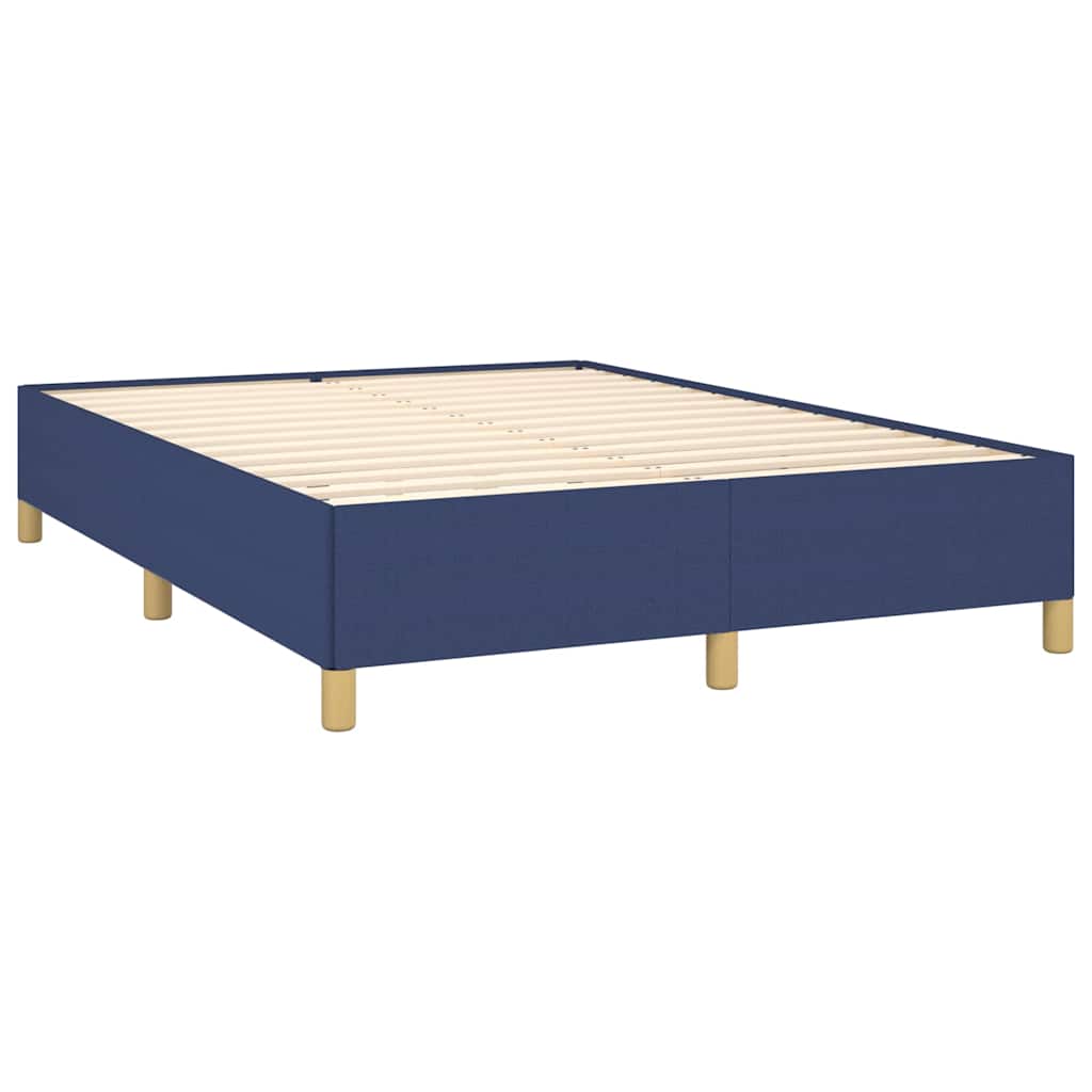 Giroletto a Molle con Materasso Blu 140x190 cm in Tessuto