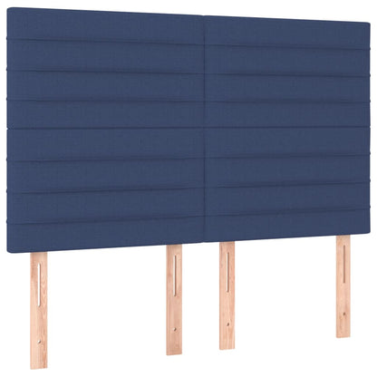 Giroletto a Molle con Materasso Blu 140x200 cm in Tessuto