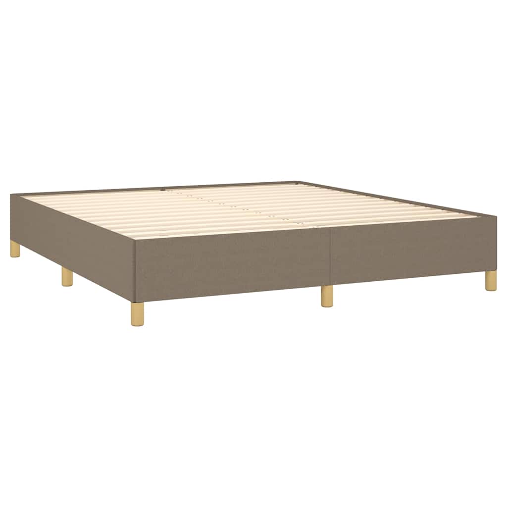 Giroletto a Molle con Materasso Tortora 160x200 cm in Tessuto