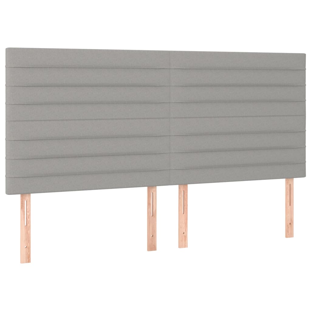 Giroletto a Molle con Materasso Grigio Chiaro180x200 cm Tessuto | homemem39