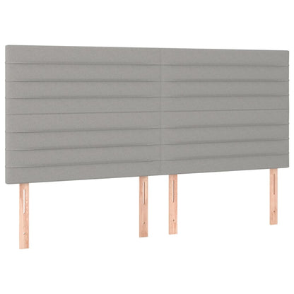 Giroletto a Molle con Materasso Grigio Chiaro180x200 cm Tessuto | homemem39