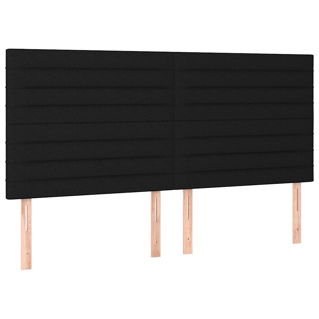 Giroletto a Molle con Materasso Nero 180x200 cm in Tessuto | homemem39