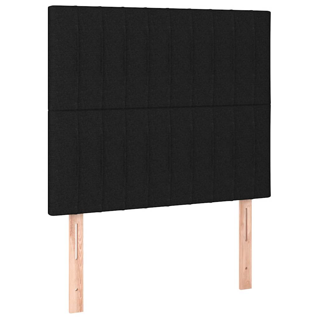 Giroletto a Molle con Materasso Nero 80x200 cm inTessuto | homemem39
