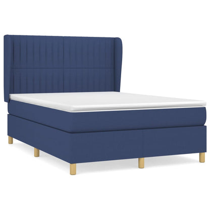 Giroletto a Molle con Materasso Blu 140x190 cm in Tessuto | homemem39
