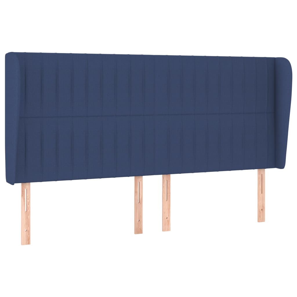Giroletto a Molle con Materasso Blu 200x200 cm in Tessuto | homemem39