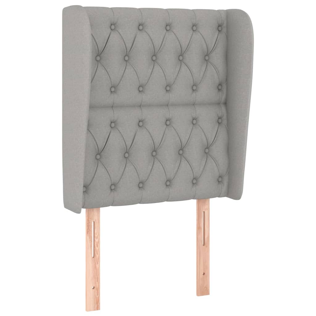 Giroletto a Molle con Materasso Grigio Chiaro 80x200 cm Tessuto | homemem39