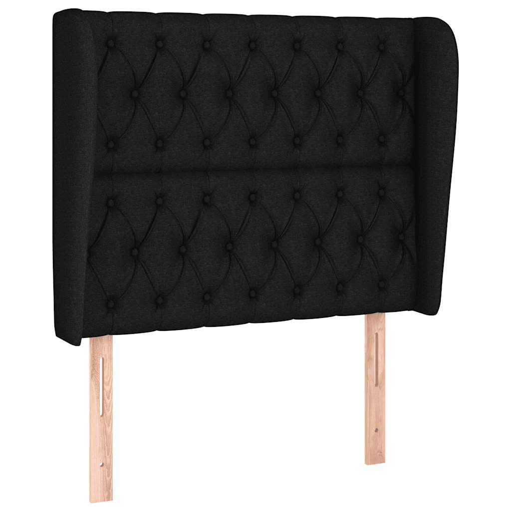 Giroletto a Molle con Materasso Nero 90x190 cm in Tessuto | homemem39