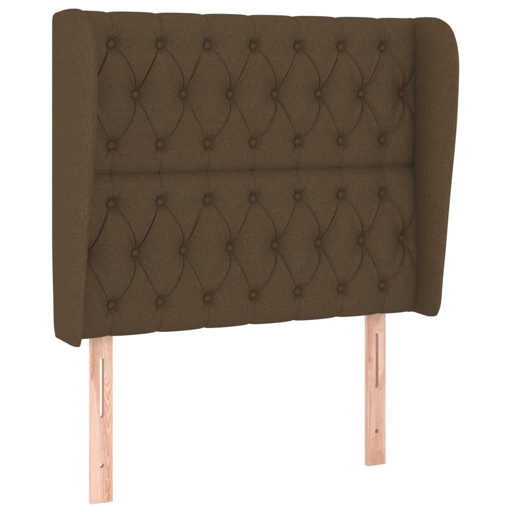 Giroletto a Molle con Materasso Marrone Scuro 90x200 cm Tessuto | homemem39