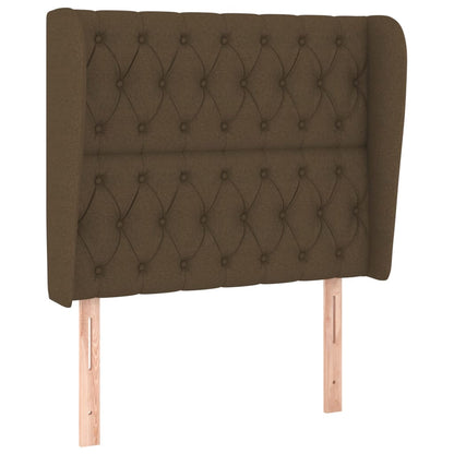 Giroletto a Molle con Materasso Marrone Scuro 90x200 cm Tessuto | homemem39