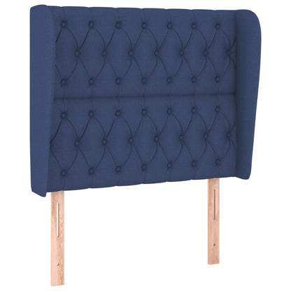 Giroletto a Molle con Materasso Blu 90x200 cm inTessuto | homemem39