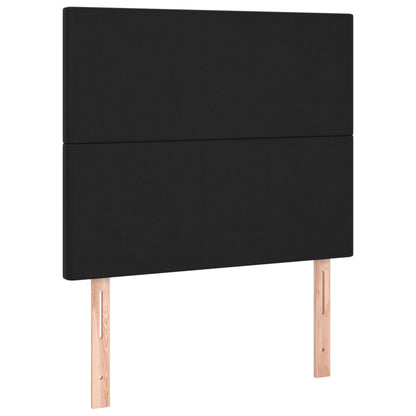 Giroletto a Molle con Materasso Nero 80x200 cm in Similpelle | homemem39