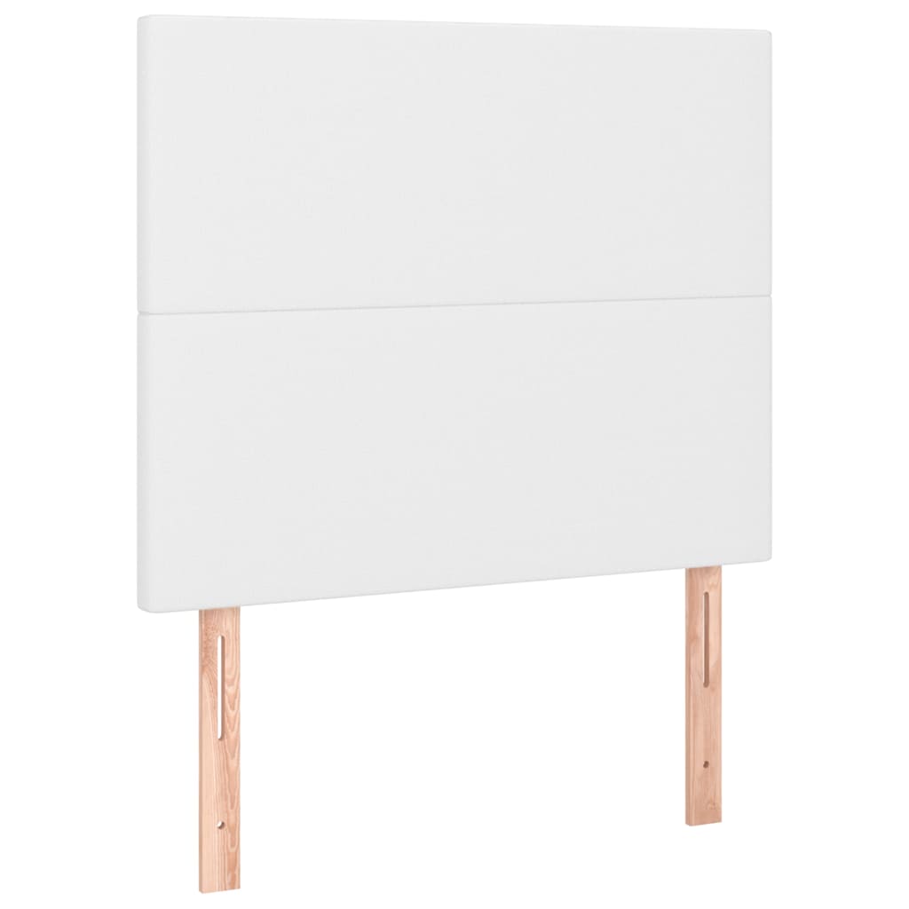 Giroletto a Molle con Materasso Bianco 90x200 cm in Similpelle