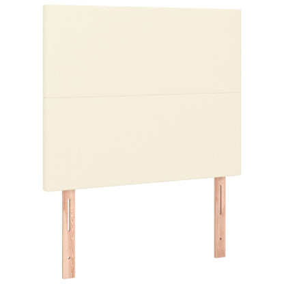 Giroletto a Molle con Materasso Crema 100x200 cm in Similpelle | homemem39