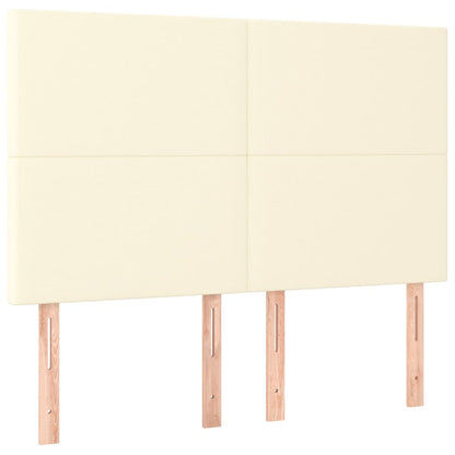 Giroletto a Molle con Materasso Crema 140x190 cm in Similpelle | homemem39