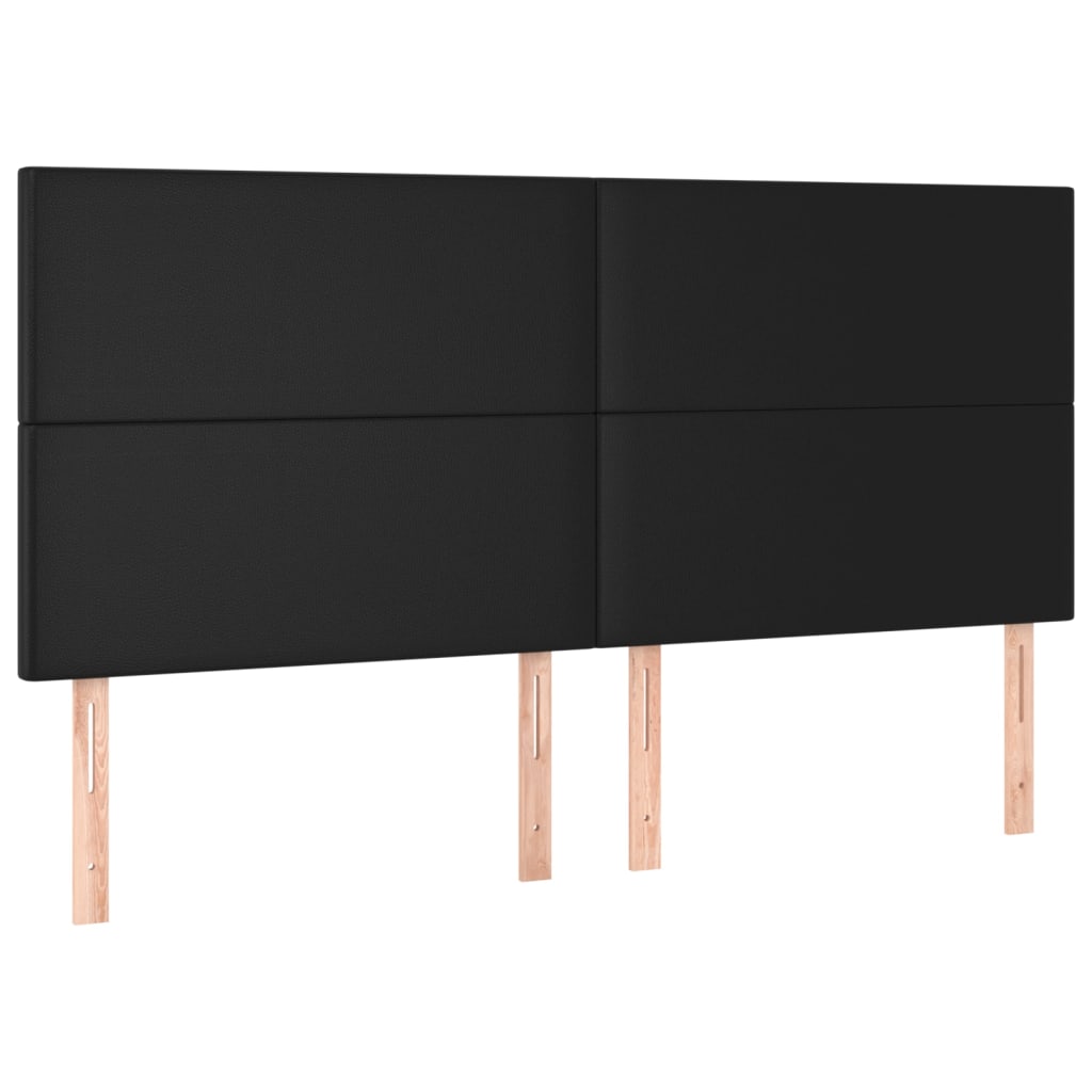 Giroletto a Molle con Materasso Nero 180x200 cm in Similpelle | homemem39