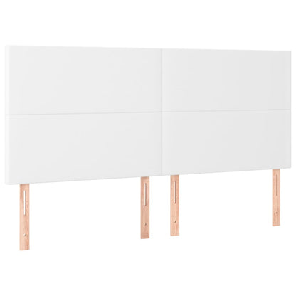 Giroletto a Molle con Materasso Bianco 200x200cm in Similpelle | homemem39