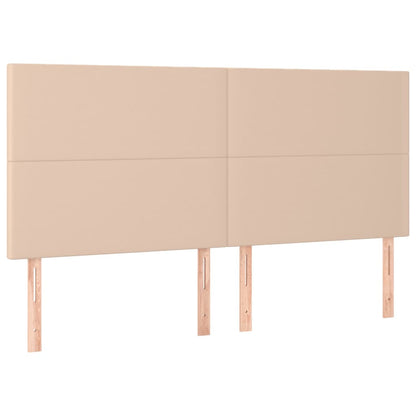 Giroletto a Molle con Materasso Cappuccino 200x200cm Similpelle | homemem39