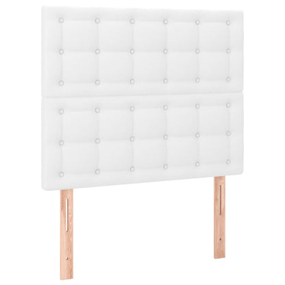 Giroletto a Molle con Materasso Bianco 80x200 cm in Similpelle | homemem39
