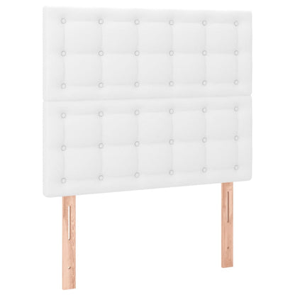 Giroletto a Molle con Materasso Bianco 100x200 cm in Similpelle | homemem39