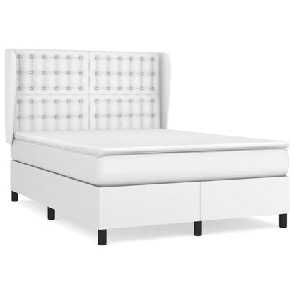 Giroletto a Molle con Materasso Bianco 140x190 cm in Similpelle | homemem39