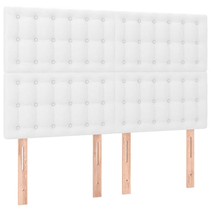 Giroletto a Molle con Materasso Bianco 140x190 cm in Similpelle | homemem39