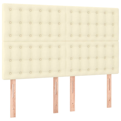 Giroletto a Molle con Materasso Crema 140x190 cm in Similpelle | homemem39
