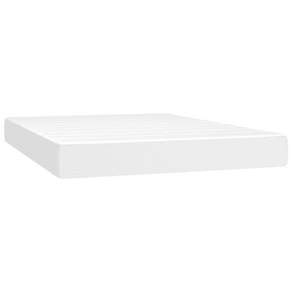 Giroletto a Molle con Materasso Bianco 140x200 cm in Similpelle | homemem39
