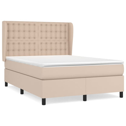 Giroletto a Molle con Materasso Cappuccino 140x200cm Similpelle | homemem39