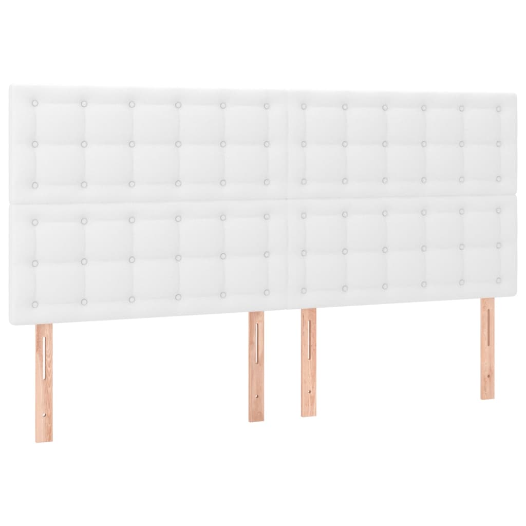 Giroletto a Molle con Materasso Bianco 160x200 cm in Similpelle | homemem39