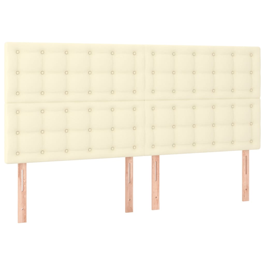 Giroletto a Molle con Materasso Crema 160x200 cm in Similpelle