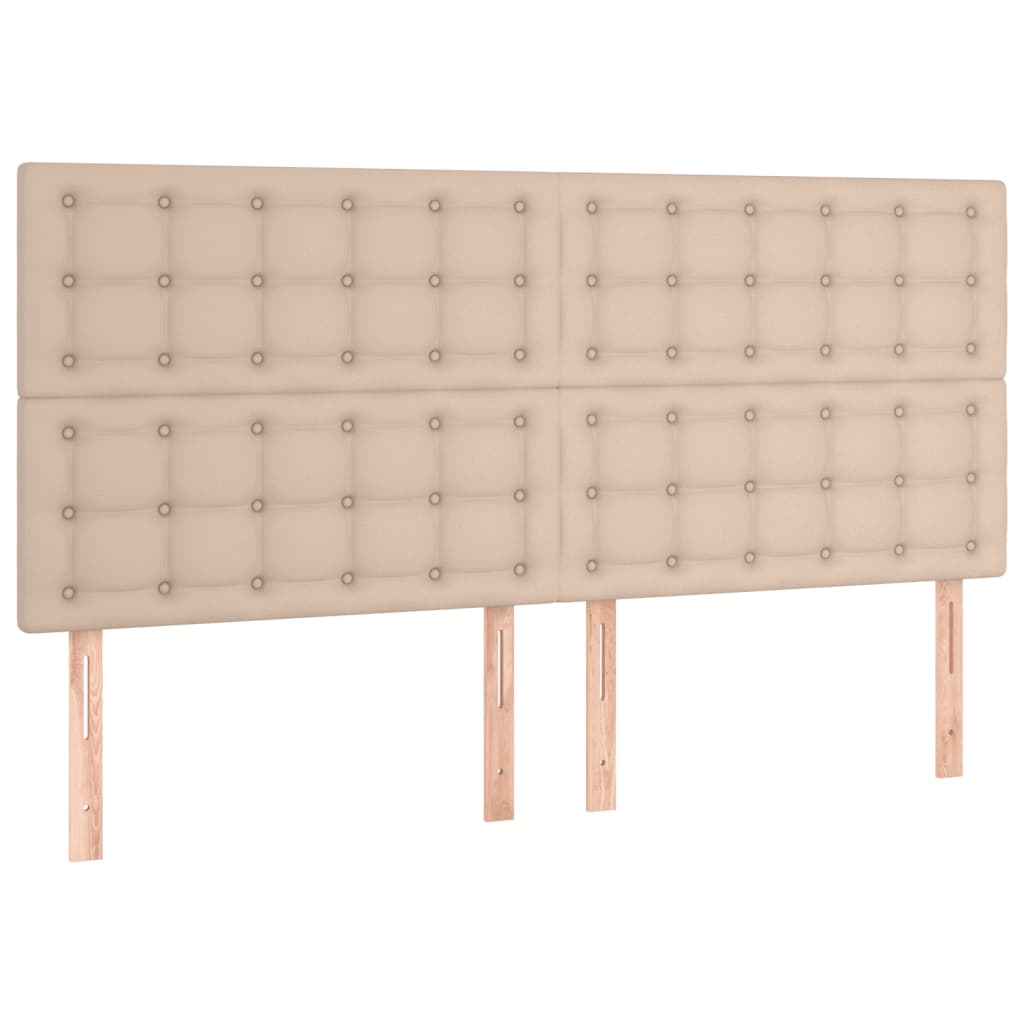 Giroletto a Molle con Materasso Cappuccino 160x200cm Similpelle | homemem39
