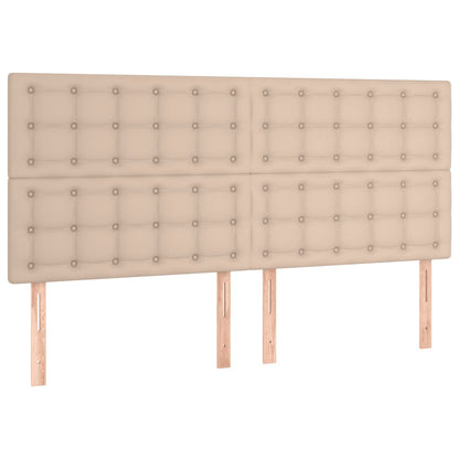 Giroletto a Molle con Materasso Cappuccino 160x200cm Similpelle | homemem39