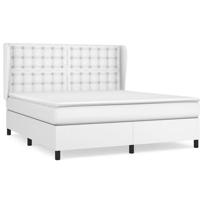 Giroletto a Molle con Materasso Bianco 180x200 cm in Similpelle | homemem39