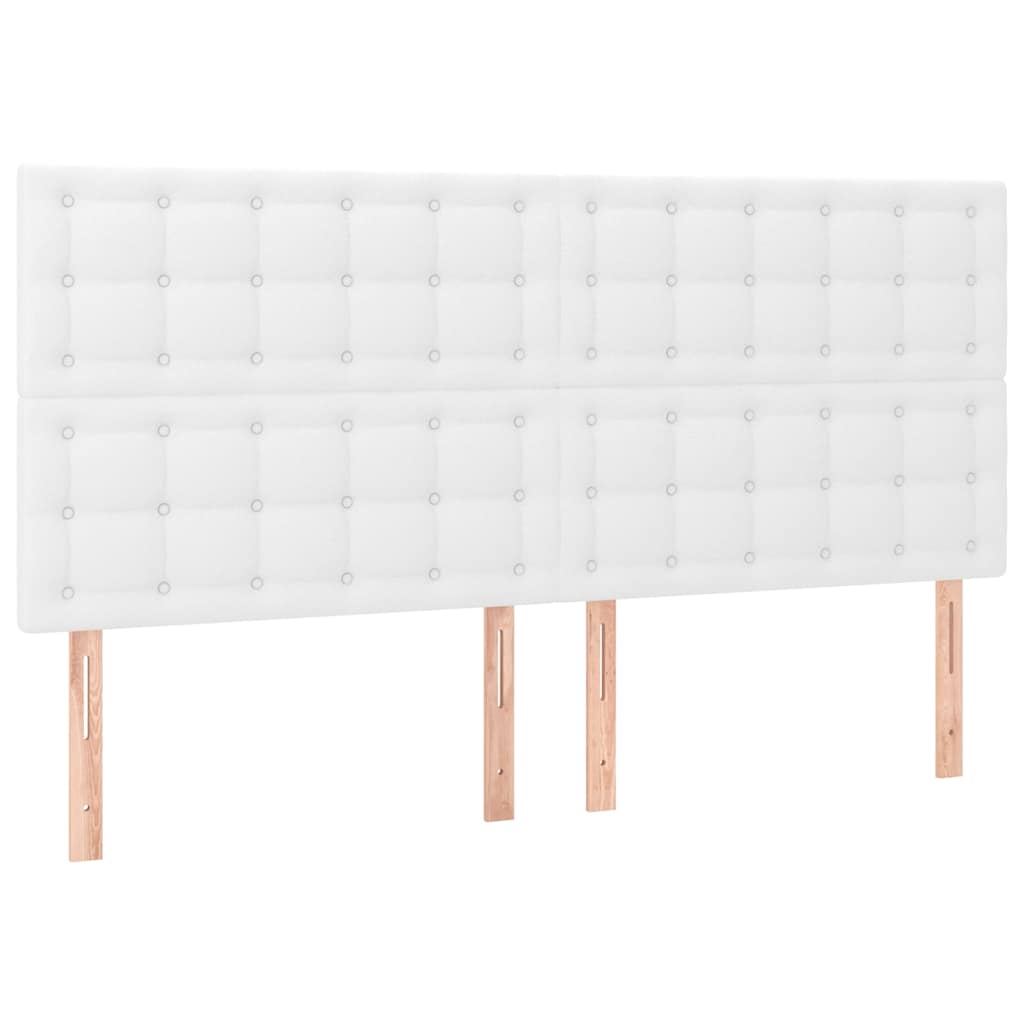 Giroletto a Molle con Materasso Bianco 200x200cm in Similpelle