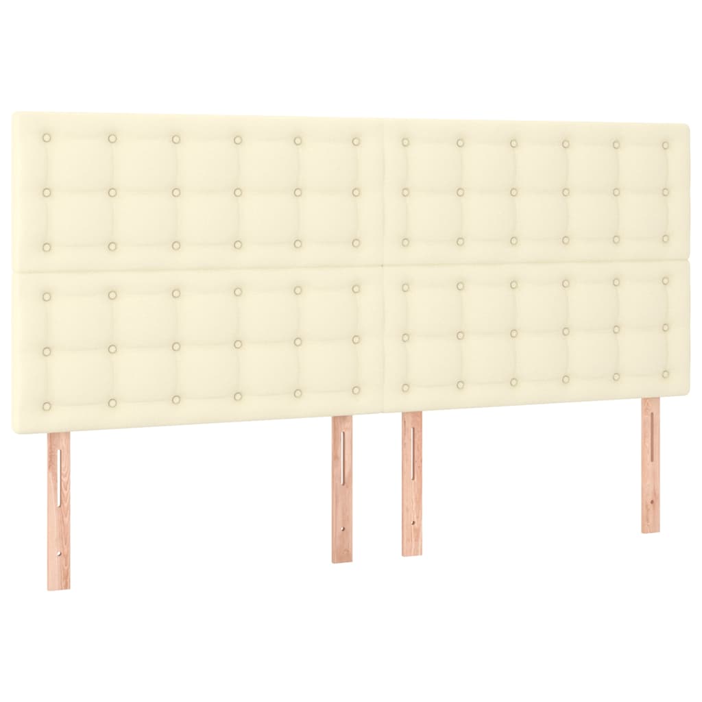 Giroletto a Molle con Materasso Crema 200x200 cm in Similpelle