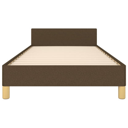 Giroletto senza Materasso Marrone Scuro 80x200 cm Tessuto - homemem39