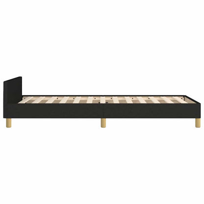 Giroletto senza Materasso Nero 90x190 cm in Tessuto