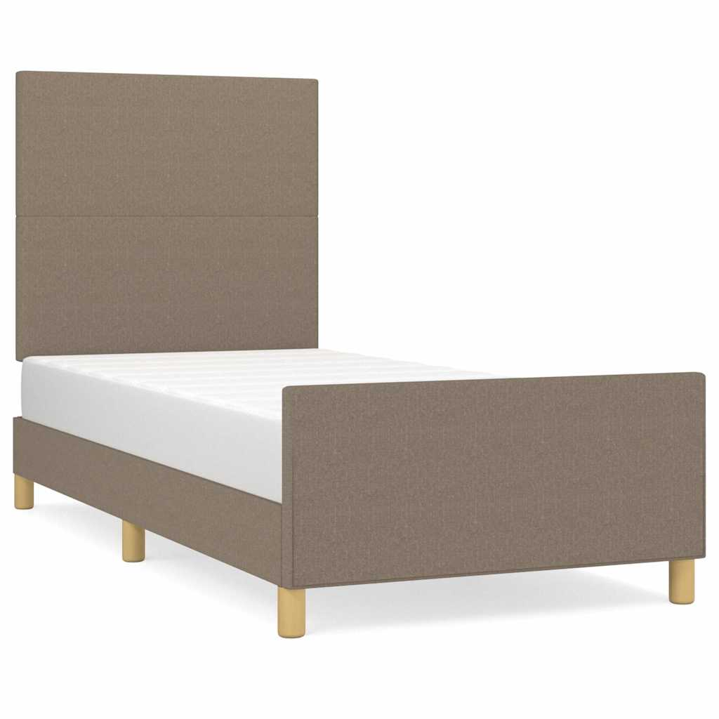 Giroletto senza Materasso Tortora 90x190 cm Tessuto