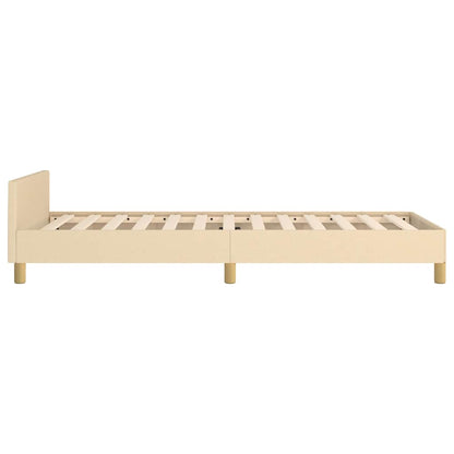 Giroletto senza Materasso Crema 90x190 cm in Tessuto
