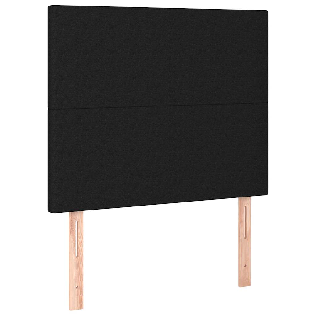 Giroletto senza Materasso Nero 90x200 cm in Tessuto