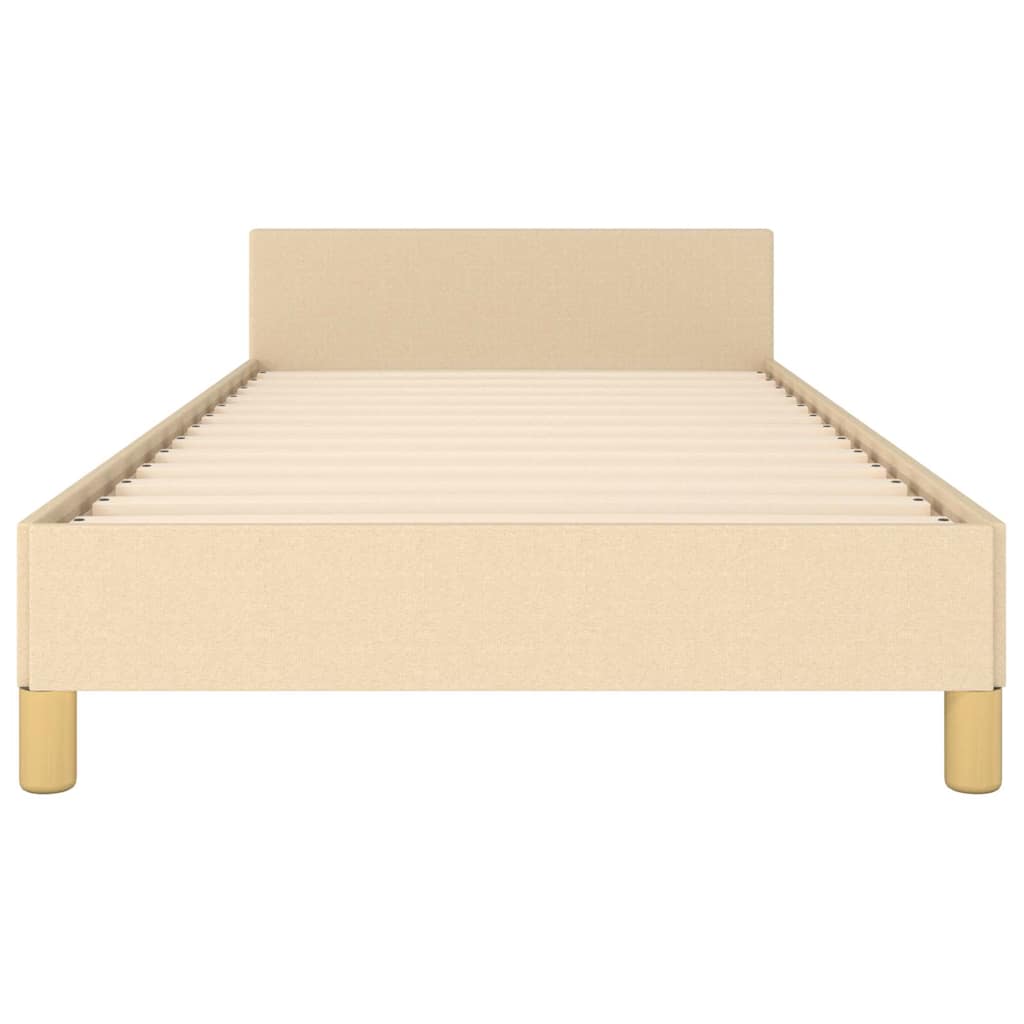 Giroletto senza Materasso Crema 90x200 cm in Tessuto