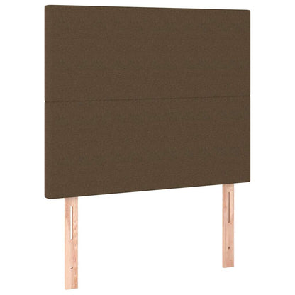 Giroletto senza Materasso Marrone Scuro 100x200 cm Tessuto