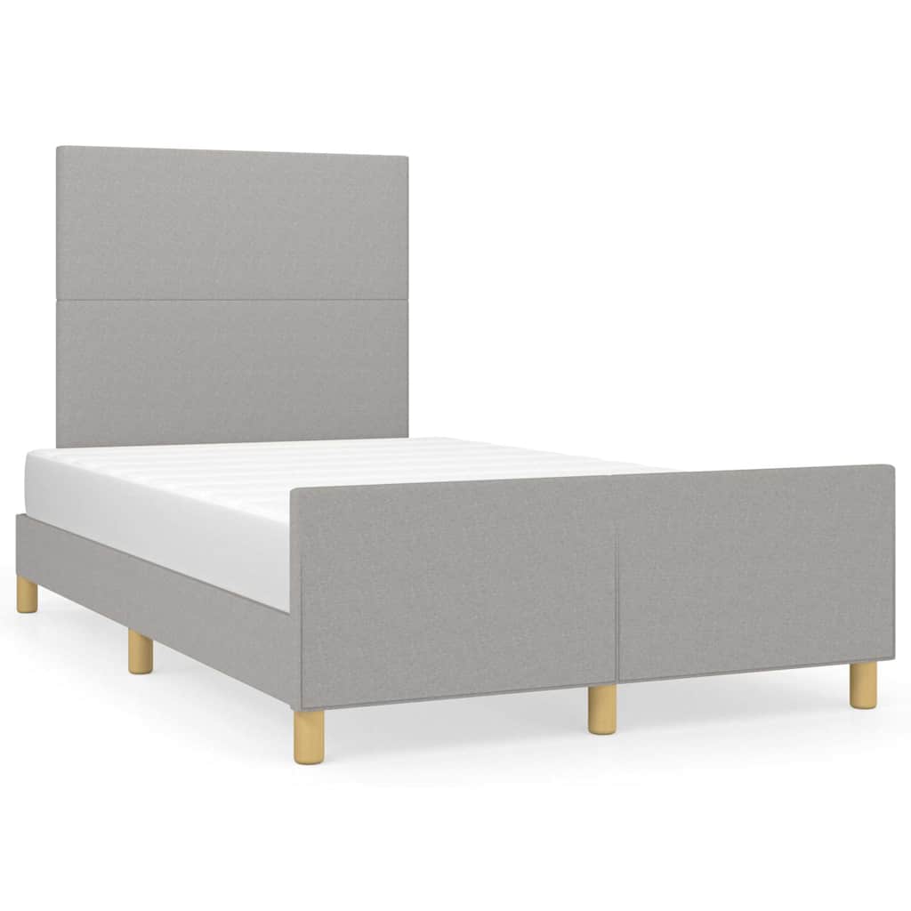 Giroletto senza Materasso Grigio Chiaro 120x200 cm Tessuto
