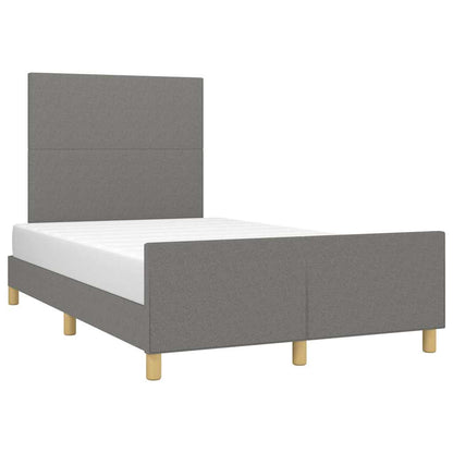 Giroletto senza Materasso Grigio Scuro 120x200 cm Tessuto
